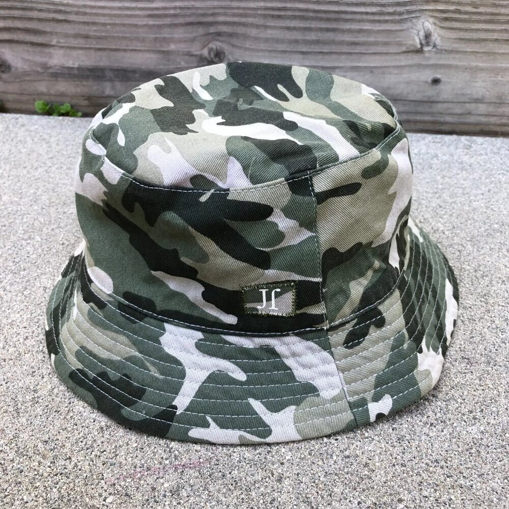 JF Reversible Bucket Hat Women's Camo Green Pink Cap One Size​​​